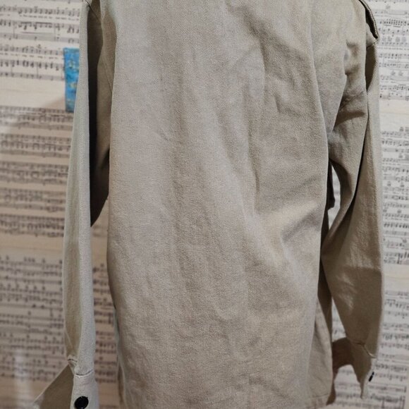 MISSGUIDED Utility Jacket Cargo Khaki Size Small - Picture 3 of 8